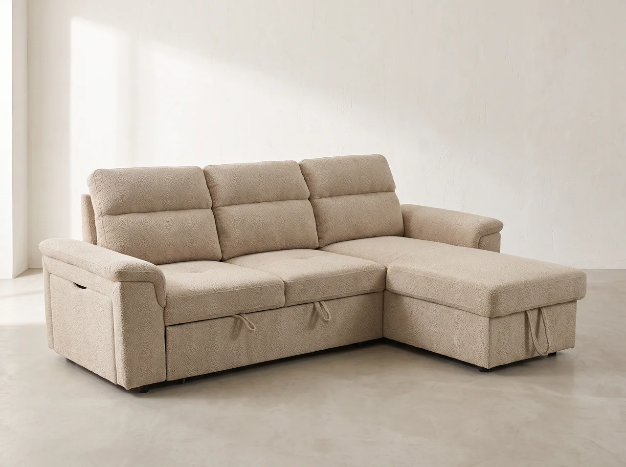 Canapé Manège, chenille khaki clair